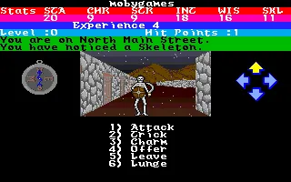 Alternate Reality: The City Amiga Being accosted by a skeleton