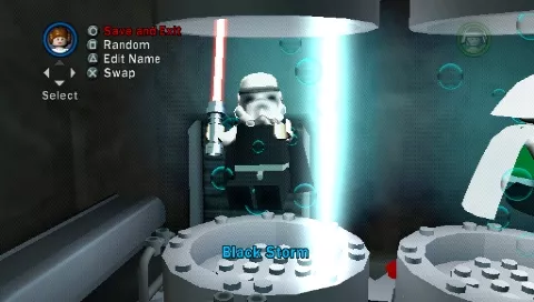 LEGO Star Wars II: The Original Trilogy PSP The game allows you to build your own custom character.