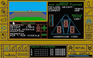 Carrier Command Atari ST Armed the plane.