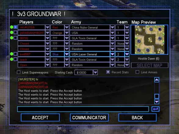 Command &#x26; Conquer: Generals - Zero:Hour Windows The next step after finding a game is joining it. Not too hard.