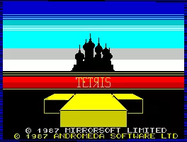 Tetris ZX Spectrum Loading screen [Spectrum 128]