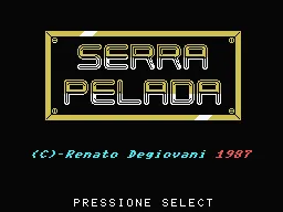 Serra Pelada MSX Title screen