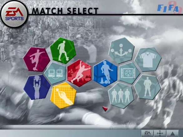 FIFA 99 Windows make your selection of what type of game you want to play