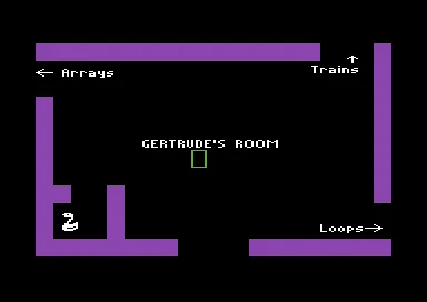 Gertrude&#x27;s Secrets Commodore 64 Puzzle selection room