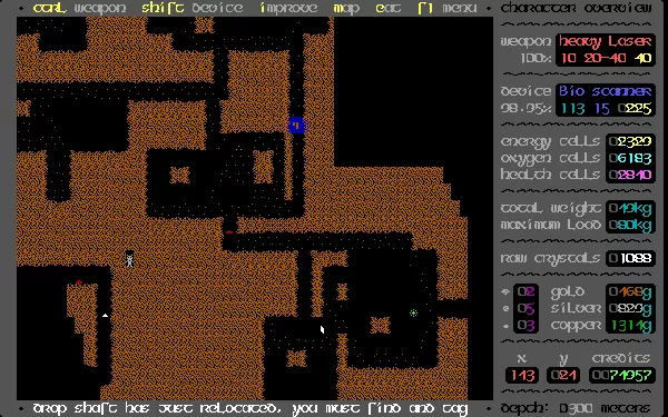 Reaping the Dungeon DOS Some parts of the level cannot be accessed directly; you have to teleport there or eat a Wall Walk mushroom.