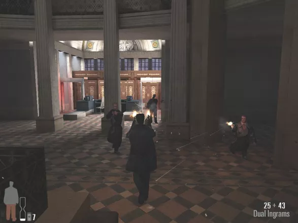 Max Payne Windows Matrix-style lobby shootout
