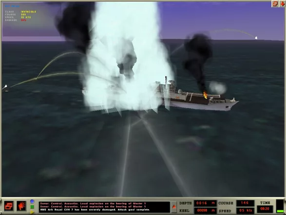 Sub Command: Akula Seawolf 688(I) Windows Invincible hit by ASM