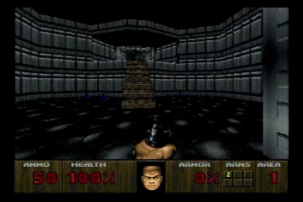 DOOM Jaguar Most levels have been redesigned with less detail.