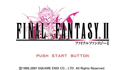 Final Fantasy II PSP Title screen