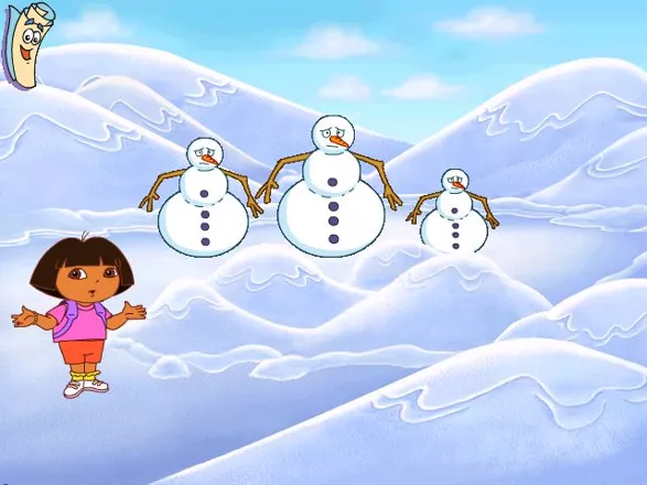 Dora the Explorer: Fairytale Adventure Windows These snowmen are cold and need their clothing, however odd that seems