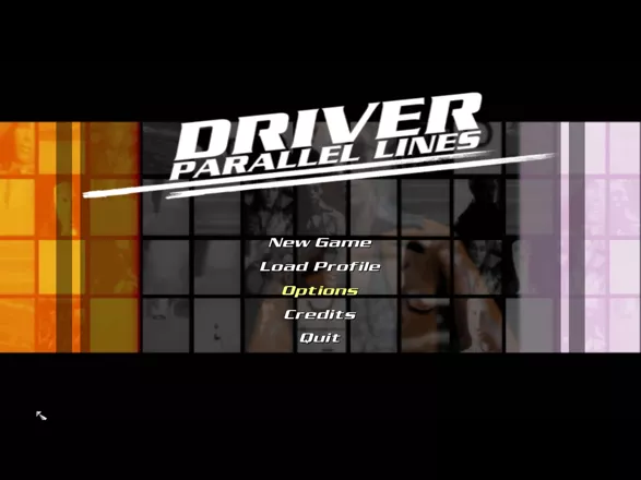 Driver: Parallel Lines Windows Main menu