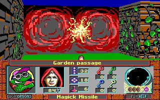 Curse of the Catacombs DOS ...that probably means you can blow it up to reveal a secret area.