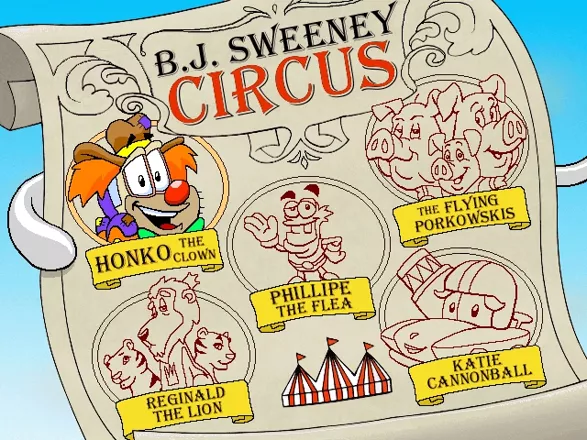 Putt-Putt Joins the Circus Windows B.J. Sweeney has enlisted Putt-Putt&#x27;s help for these circus performers; it&#x27;s your quest list...