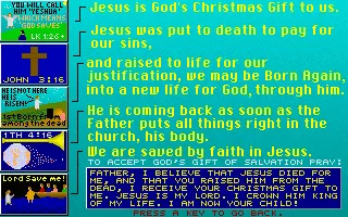 Christmas Matchup DOS Background
