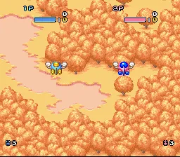 Pop&#x27;n Twinbee SNES Starting out 2 player simultaneous