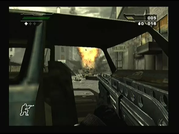 Black PlayStation 2 Big car explosion