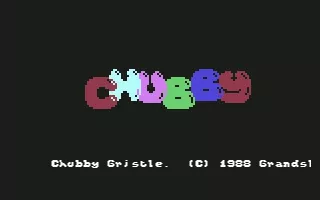 Chubby Gristle Commodore 64 Title screen