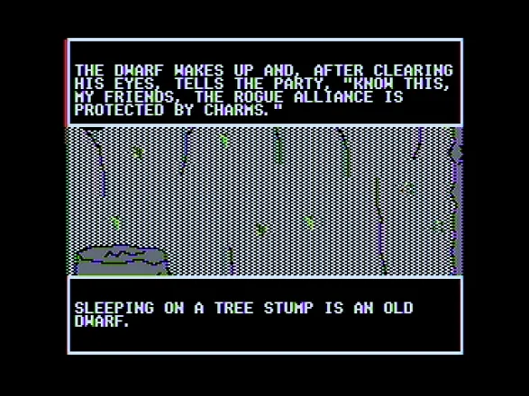 Realms of Darkness Apple II A dwarf provides a clue...