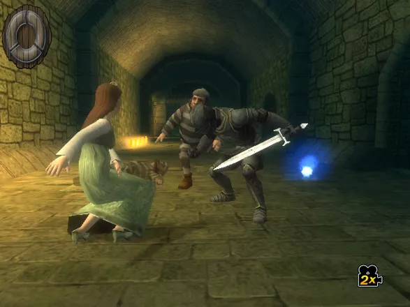 Shrek the Third Wii Sleeping Beauty escapes Charming&#x27;s prison.