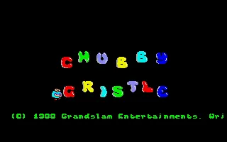 Chubby Gristle Amiga Title screen