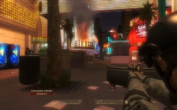 Tom Clancy&#x27;s Rainbow Six: Vegas Windows Enemy tries to flank you. 