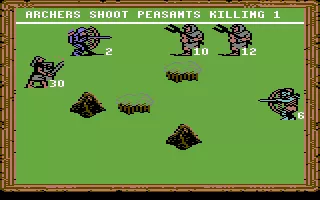 King&#x27;s Bounty Commodore 64 Turn-based combat