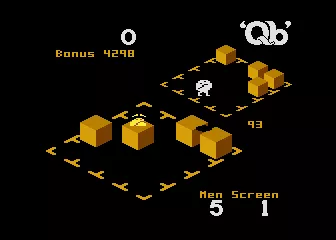 Qb Atari 8-bit Demo screen