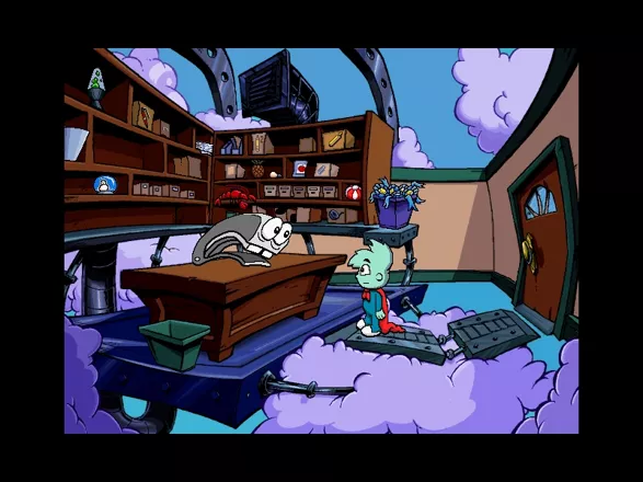 Pajama Sam 2: Thunder and Lightning aren&#x27;t so Frightening Windows This guy is really worried about being caught not working.
