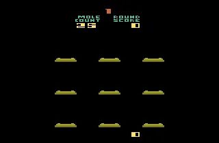 Holey Moley Atari 2600 Starting screen