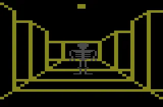 Skeleton Atari 2600 I found a skeleton in the maze.