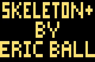 Skeleton+ Atari 2600 Title screen