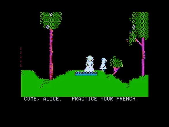 Alice in Wonderland Apple II You&#x27;re supposed to be practicing your french...sounds boring...