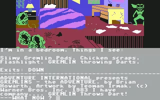 Gremlins: The Adventure Commodore 64 Starting in my room
