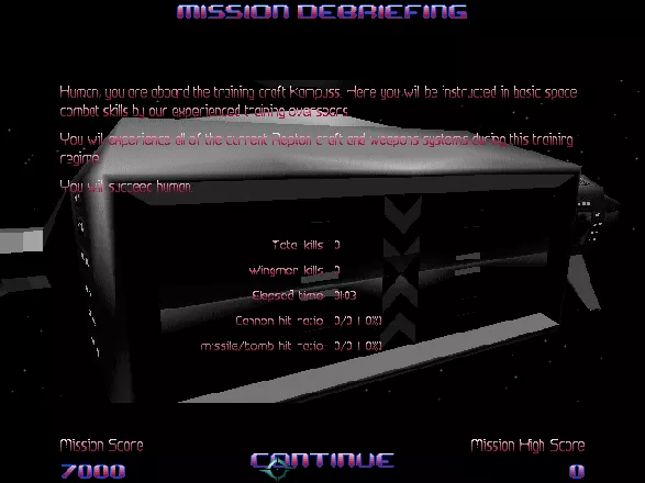 Darklight Conflict DOS Mission debriefing