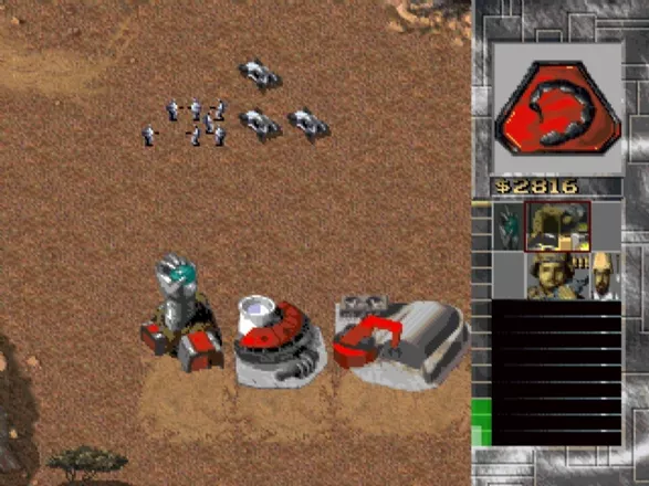 Command &#x26; Conquer PlayStation Establishing a base in Egypt.