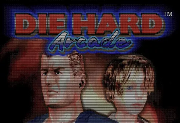 Die Hard Arcade SEGA Saturn Title Screen