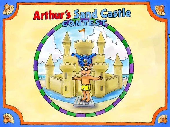 Arthur&#x27;s Sand Castle Contest Windows He imagines the castle he will build and the ribbon he will surely win!