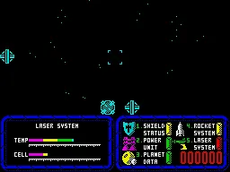 Battle of the Planets ZX Spectrum Lasers not fully operational