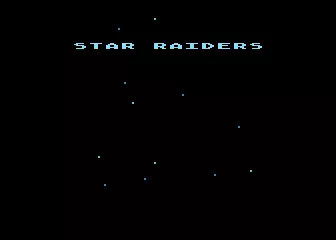 Star Raiders Atari 8-bit Title screen
