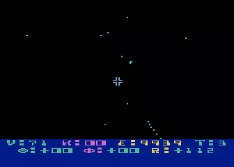 Star Raiders Atari 8-bit Hyperwarp