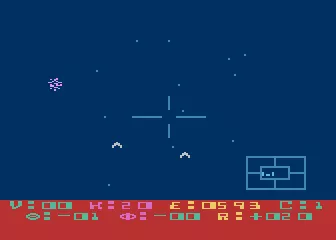 Star Raiders Atari 8-bit I am running low on fuel