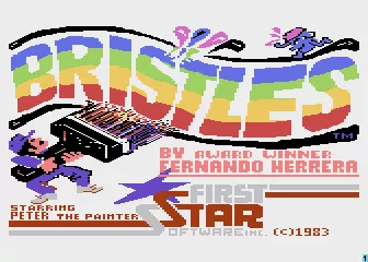 Bristles Atari 8-bit Loading screen (disk)