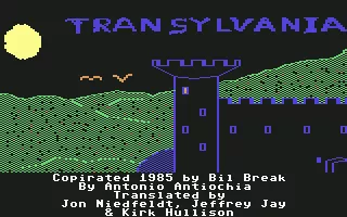 Transylvania Commodore 64 Title screen and credits