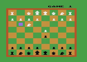 Video Chess Atari 8-bit Game started