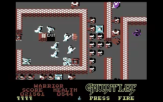 Gauntlet: The Deeper Dungeons Commodore 64 Almost reached the exit...