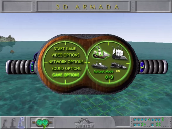 3D Armada Windows Main menu