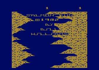 Salmon Run Atari 8-bit Title screen
