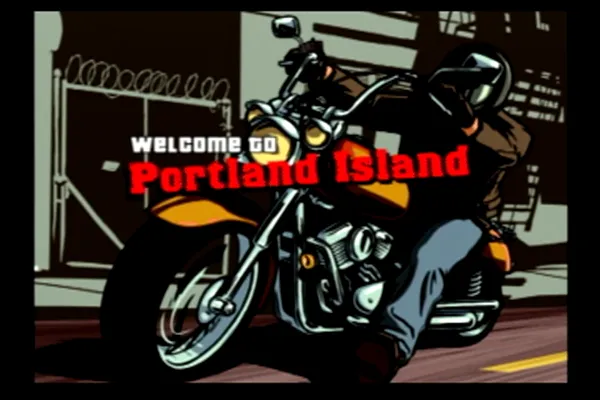 Grand Theft Auto: Liberty City Stories PlayStation 2 One of the loading screens when traveling between the islands.