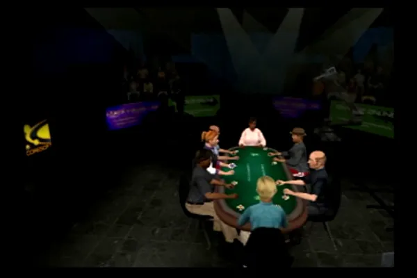 World Championship Poker PlayStation 2 Playing at the main event at the featured table.