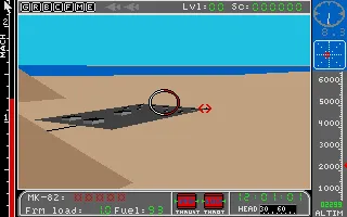 Jet Atari ST Launching a missile against the enemy base